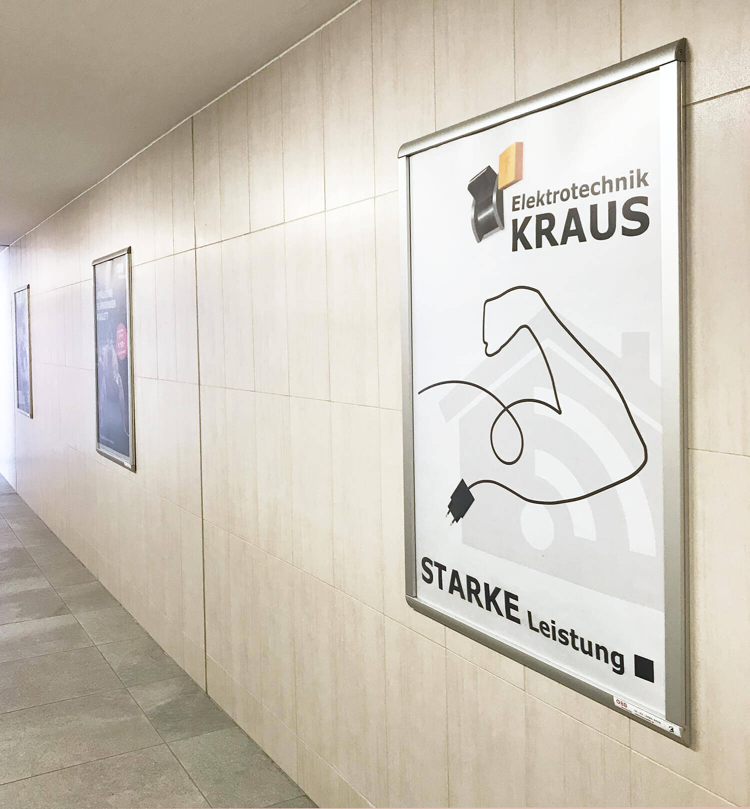 Plakat für Elektrotechnik Kraus