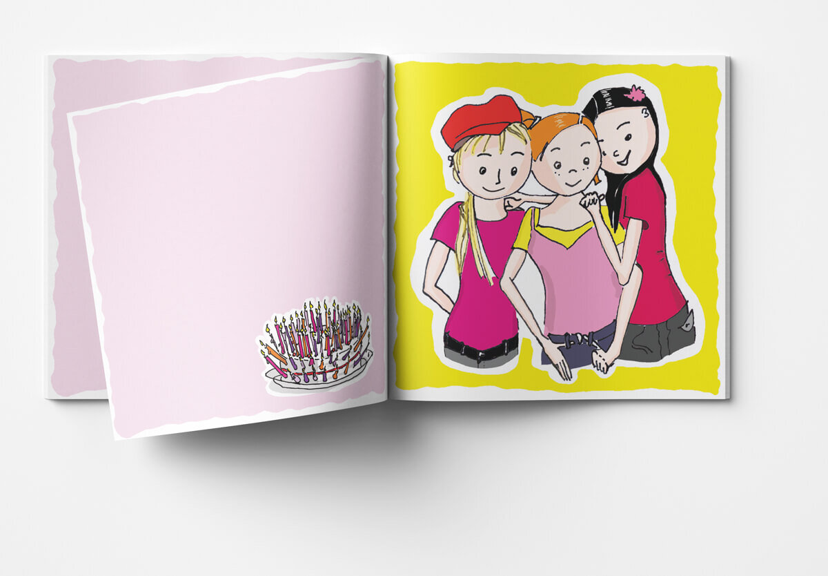 Musical für Kinder – Rosa – Booklet – Illustrationen