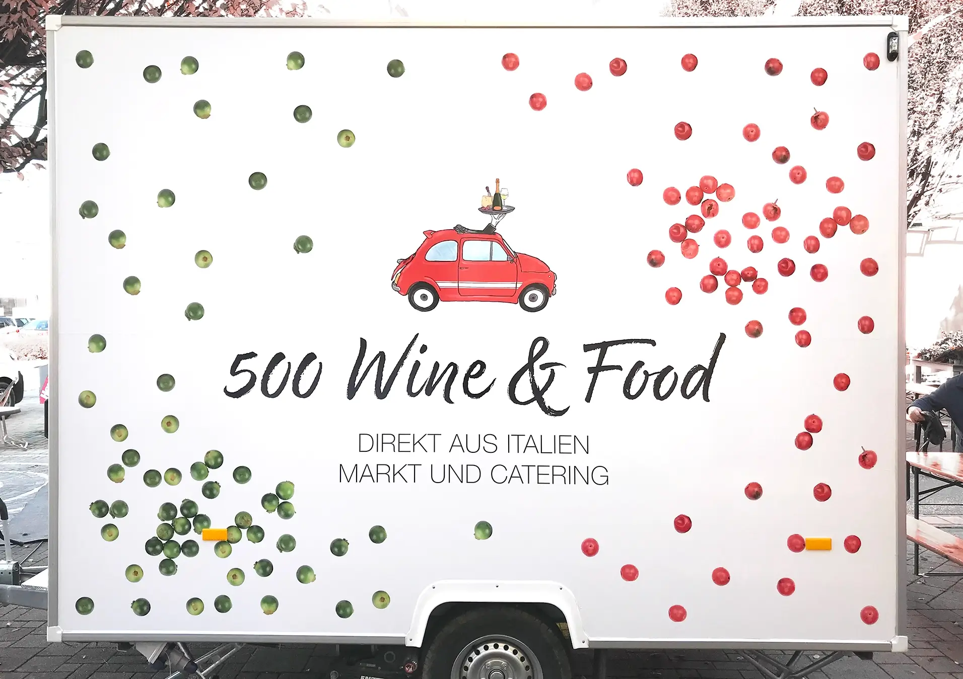 Gestaltung Marktwagen 500 Wine & Food